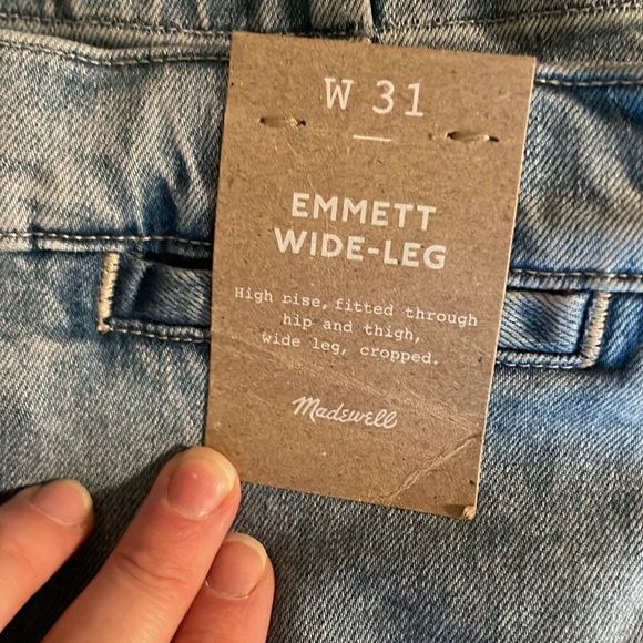 NWT Emmett Wide-Leg Crop Jean: Welt Pocket Edition - Picture 4 of 9